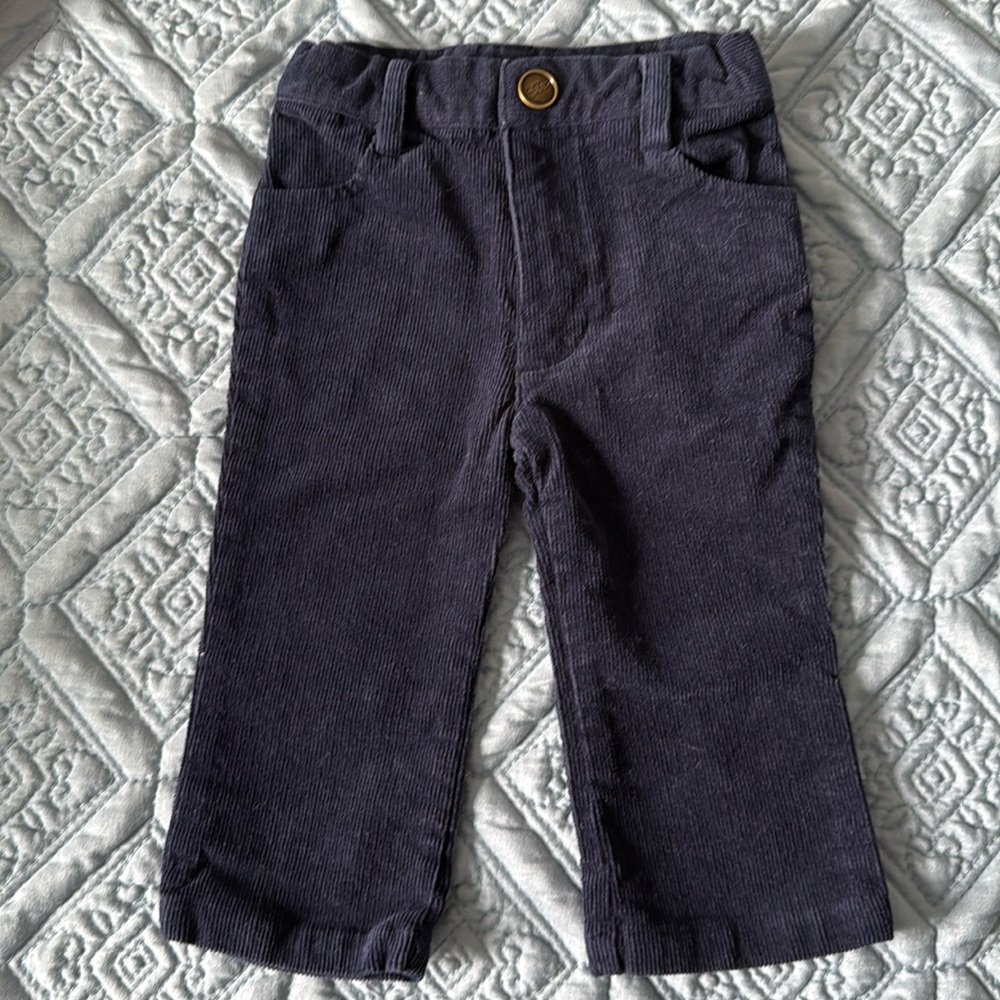 Blue Corduroy Baby Boy Pants 12-18 Months